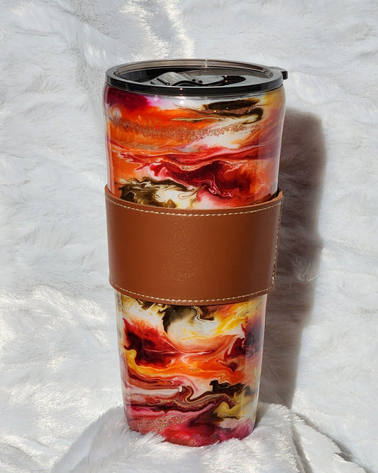 Autumn - 30 oz Slim Tumbler with Sleeve