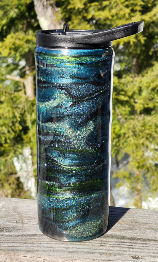 Jade in the dark - 25 oz Skinny Duo Tumbler